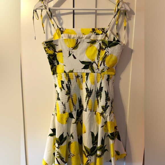 English Factory Drops of Sunshine Lemon Print Dress - Picture 11 of 12